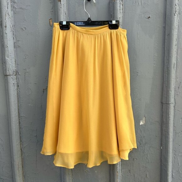 Dagg & Stacey Yellow Chiffon Skirt, BNWT, size 2 - Picture 1 of 7